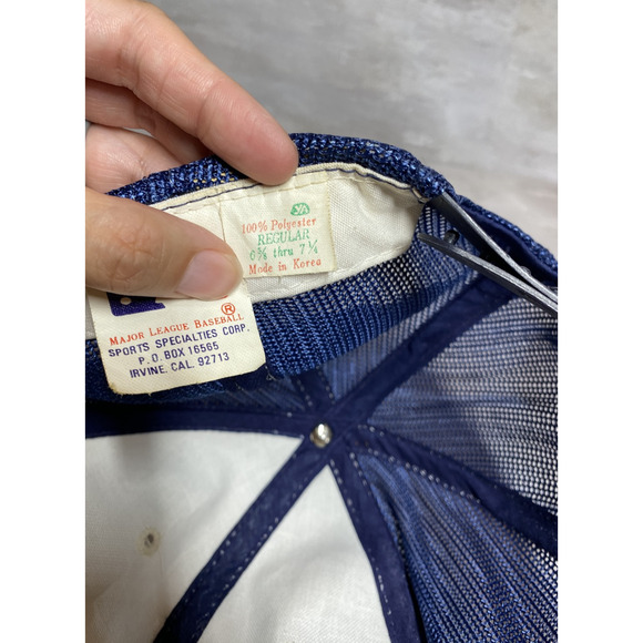 VINTAGE Chicago White Sox Hat Cap Snap Back Mens Red White Blue MLB Baseball 90s - Picture 12 of 12